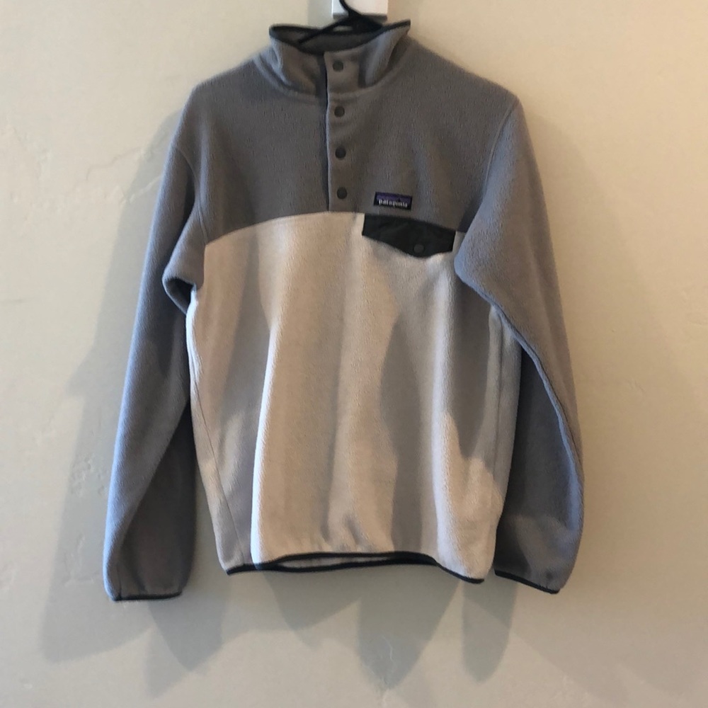 Patagonia Synchilla Pullover Size M soft pink/grey